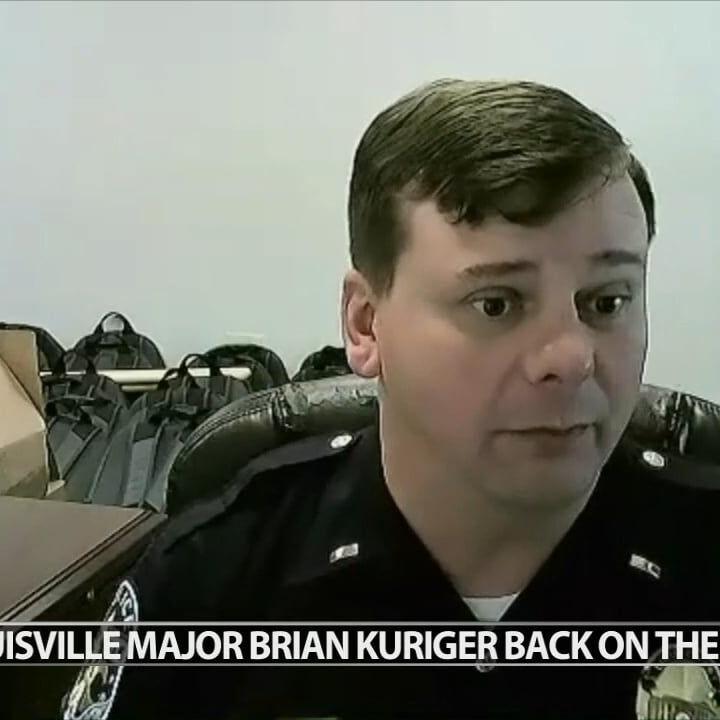 LMPD Major Brian Kuriger returns to work